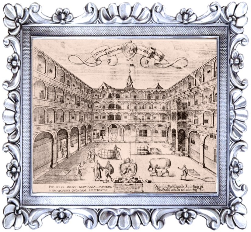 fondaco dei tedeschi in gioielleria meneghetti venezia - Domus Germanorum Emporica Venetiis Raphael Custos.jpg